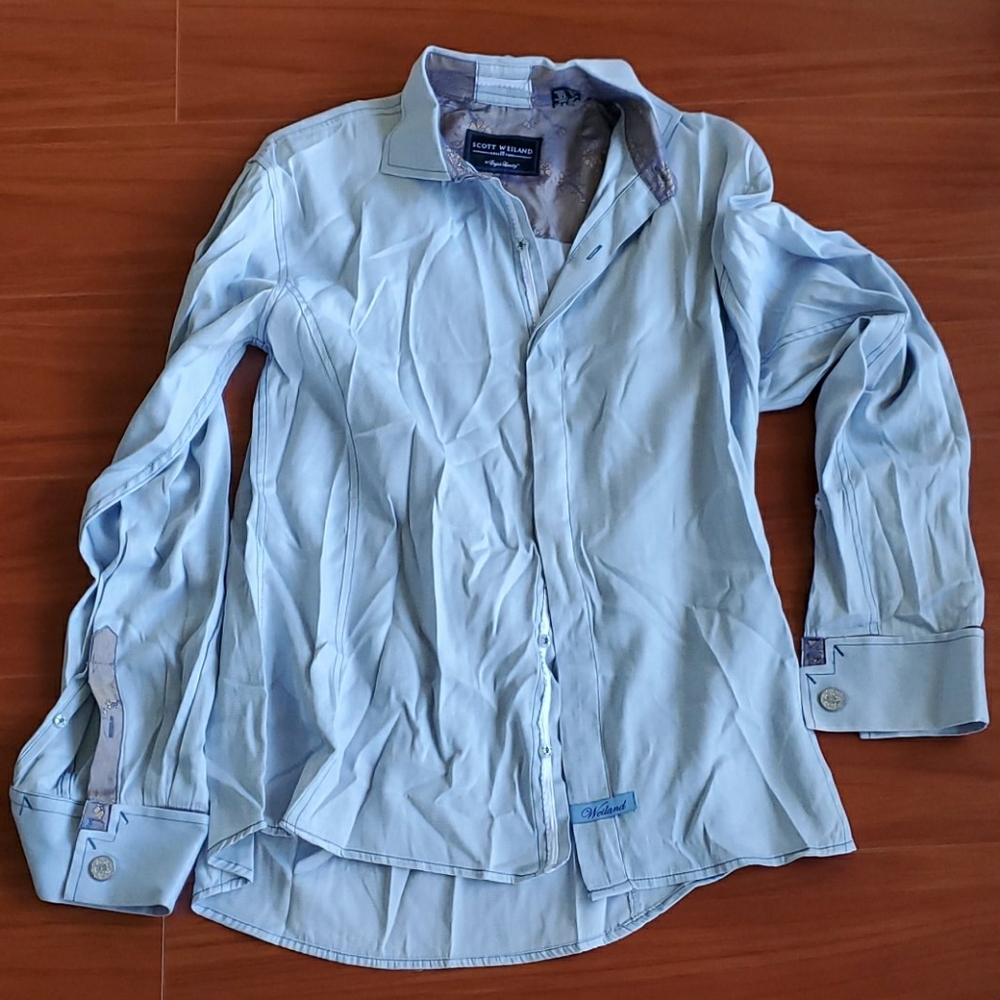 Light Blue Scott Weiland/English Laundry Button Up